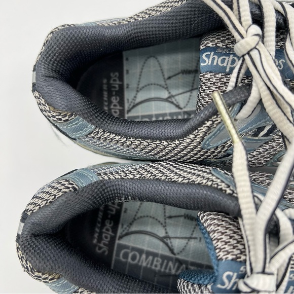 Skechers Shape-Ups Combination Wave SN12360 Walking Shoes Gray Blue Men’s 9.5 - Picture 15 of 16